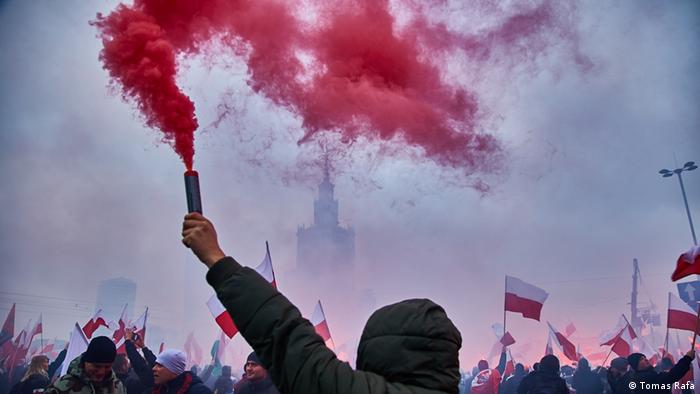 Polen Rechtsradikale Protestieren in Warschau