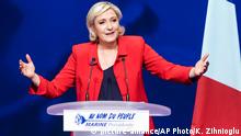 Frankreich Marine Le Pen in Paris