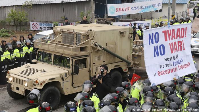 EUA começam a instalar escudo antimísseis na Coreia do Sul