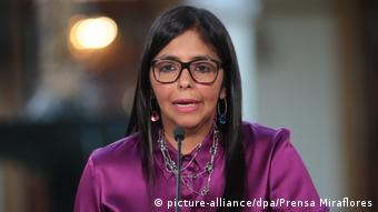 Venezuelas Außenministerin Delcy Rodriguez (picture-alliance/dpa/Prensa Miraflores)