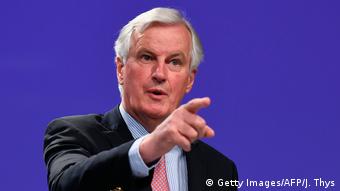 EU-Brexit-Verhandlungen PK Michel Barnier (Getty Images/AFP/J. Thys)