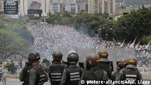 Venezuela Caracas Nationalgarde Opposition Demonstration 