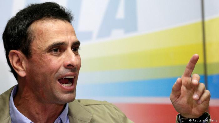 Venezuela Oppositionsführer Henrique Capriles (Reuters/M. Bello)