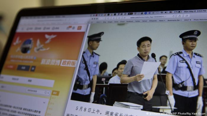 China Xie Yang Menschenrechtsanwalt (picture-alliance/AP Photo/Ng Han Guan)
