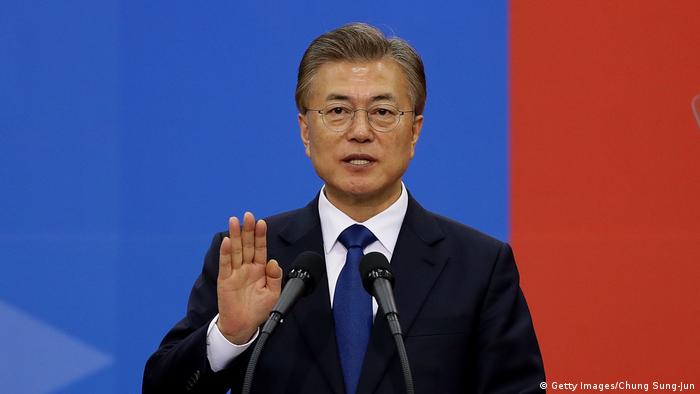 Südkorea Vereidigung Präsident Moon Jae-in (Getty Images/Chung Sung-Jun)