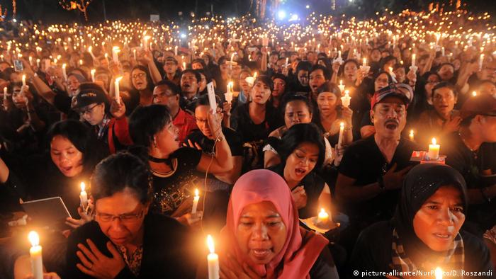 Indonesien Proteste in Jakarta (picture-alliance/NurPhoto/D. Roszandi)