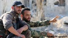 Syrien Regierungstruppen in Qaboun