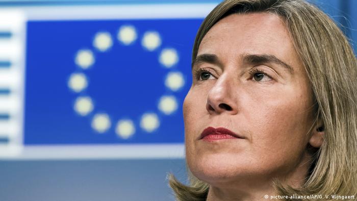 Belgien EU-Außenbeauftragte Federica Mogherini in Brüssel (picture-alliance/AP/G. V. Wijngaert)