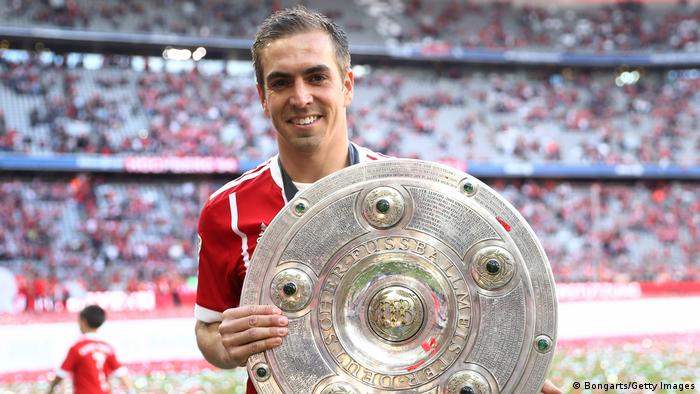 Bundesliga Saisonende - Abschied - Philipp Lahm - Meister (Bongarts/Getty Images)