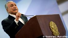 Brasilien - Korruptionsskandal - Präsident Michel Temer 