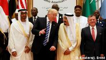 Saudi Arabien Gruppenfoto Präsident Trump und Führer der arabischen Staaten