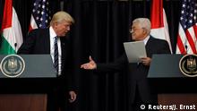 Palästina PK Trump und Abbas