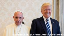 Vatikan Donald Trump trifft Papst Franziskus