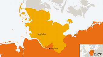 Karte Wacken Deutschland (DW)