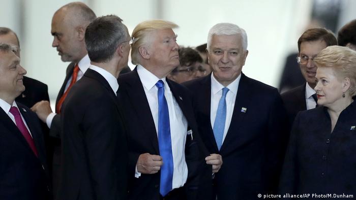 Belgien NATO Gipfel Donald Trump Dusko Markovic (picture alliance/AP Photo/M.Dunham)