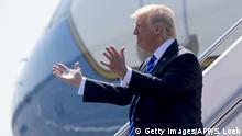 USA Trump Flugzeug Ankunft Symbolbild