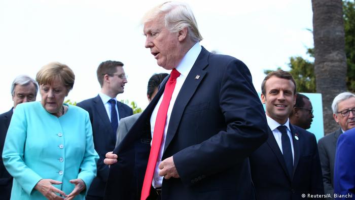 Italien G7 - Angela Merkel und Donald Trump (Reuters/A. Bianchi)