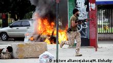 Libyen Straßenkämpfe zwischen Armee und Ansar al-Scharia Milizen in Benghasi