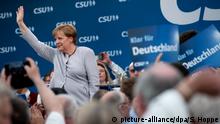 Munchen Bierzeltauftritt von Angela Merkel