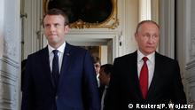 Frankreich - Paris - Vladimir Putin trifft Emmanuel Macron