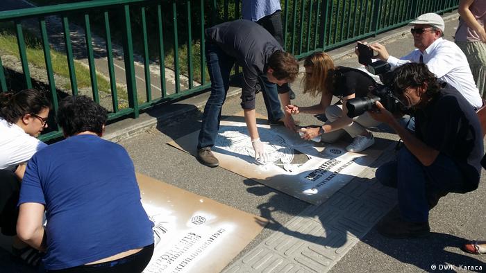 Frankreich Save Turkish Journalitsts Demonstration in Straßburg
