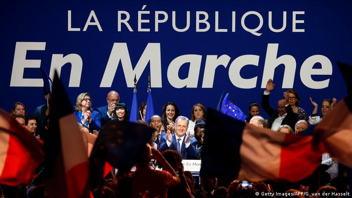 Frankreich Macrons neue Partei La Republique en Marche (Getty Images/AFP/G. van der Hasselt)