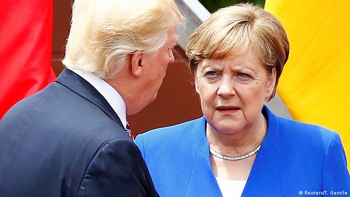 G7-Gipfel - Trump und Merkel (Reuters/T. Gentile)