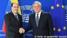 Brüssel Antonio Tajani & Julio Borges