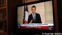 Frankreich Fernsehansprache von Präsident Macron - Pariser Klimaabkommen