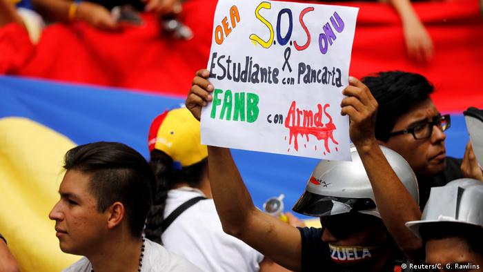 Protestas en Caracas. (Archivo).