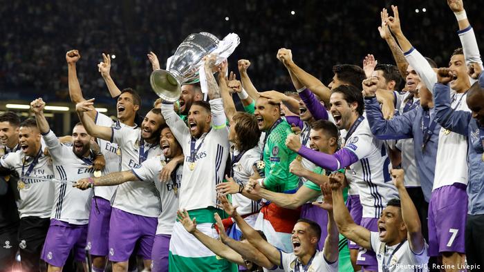 Гравці Реала святкують перемогу в Лізі чемпіонів