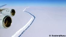 Antarktis Riss im Larsen-C-Schelfeis
