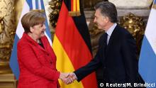 Argentinien Bundeskanzlerin Angela Merkel & Präsident Mauricio Macri