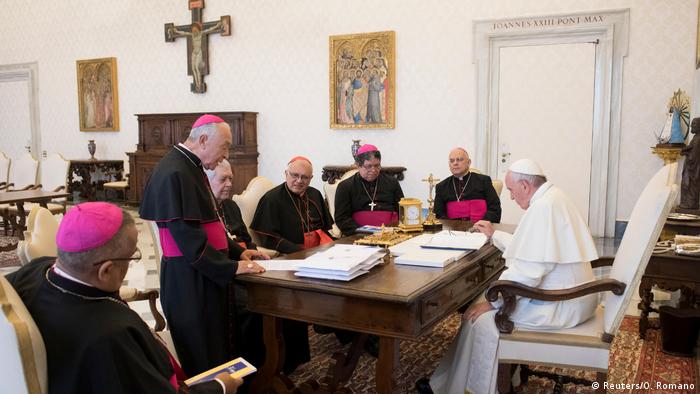 Reunión del Papa Francisco con obispos venezolanos. (Archivo).
