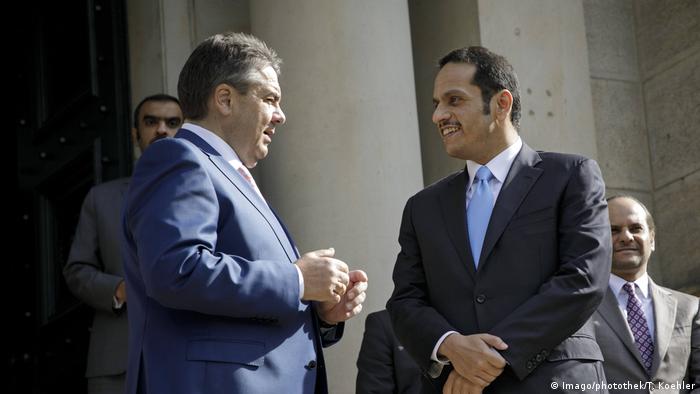 Wolfenbüttel Bundesaußenminister Sigmar Gabriel trifft den katarischen Außenminister Scheich Mohammed Al Thani (Imago/photothek/T. Koehler)