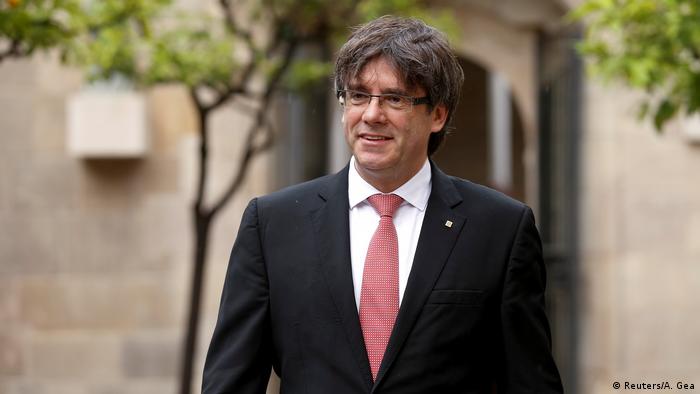 Spanien Carles Puigdemont, Ministerpräsident der Region Katalonien (Reuters/A. Gea)