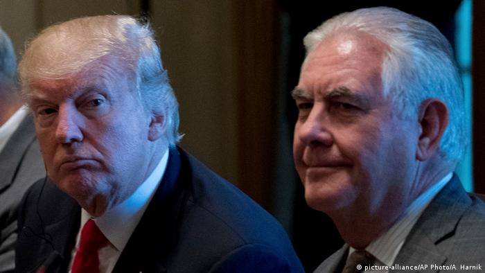 USA Donald Trump und Rex Tillerson in Washington (picture-alliance/AP Photo/A. Harnik)