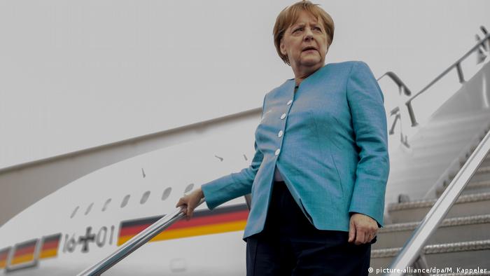 Ангела Меркель по прибытии в Мексику