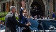 Frankreich Staatspräsident Macron wählt in Le Touquet