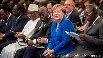 Merkel y sus colegas africanos.