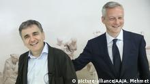 Griechenland Finanzminister Euclid Tsakalotos und französischer Finanzminister Bruno Le Maire