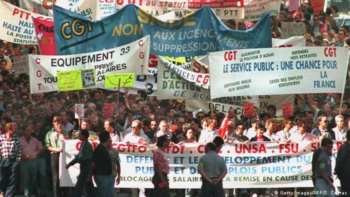 Frankreich Gewerkschaft Proteste (Getty Images/AFP/D. Ceyrac)