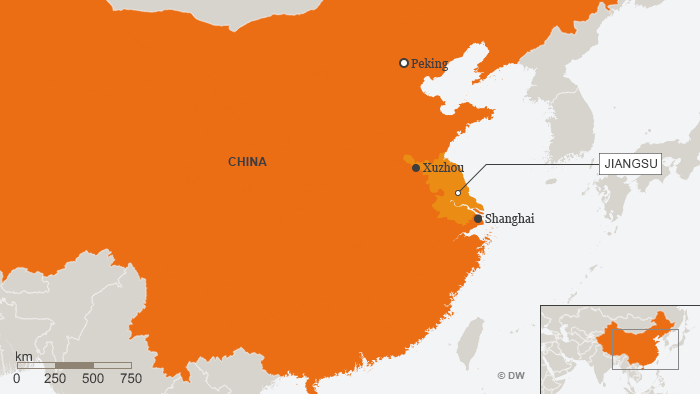 Karte China Xuzhou DEU