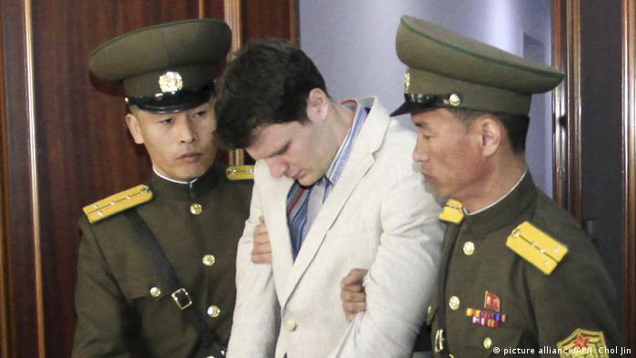 Nordkorea lässt US-Bürger Otto Warmbier frei (picture alliance/AP/J. Chol Jin)