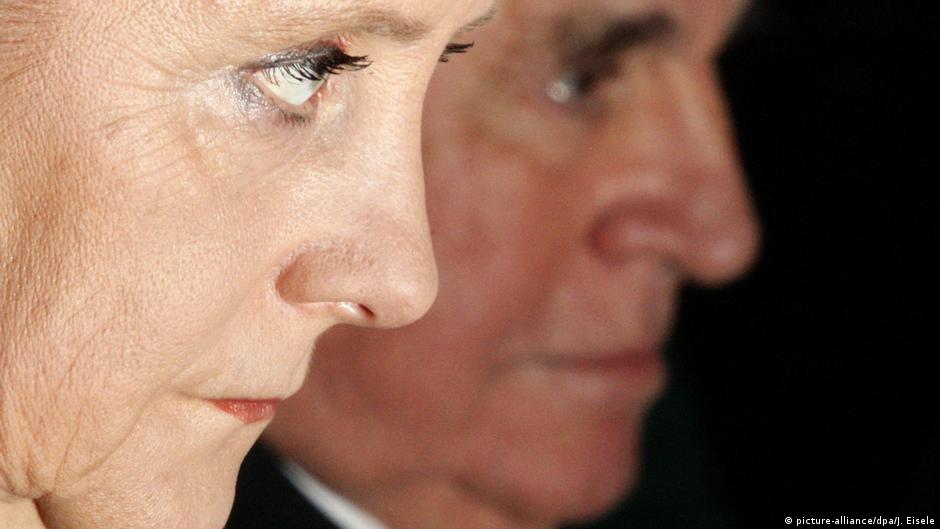 Deutschland Angela Merkel und Helmut Kohl 