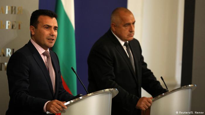 Bulgarien Mazedonien Zaev bei Borissow in Sofia (Reuters/S. Nenov)