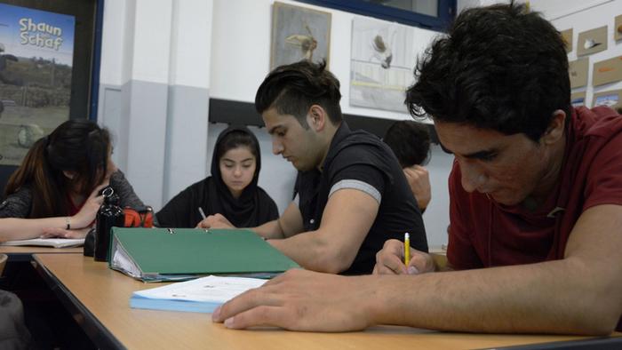 Minderjährige Flüchtlinge in einer deutschen Schule