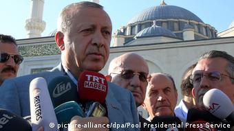 Türkei Recep Tayyip Erdogan in Istanbul (picture-alliance/dpa/Pool Presidential Press Service)