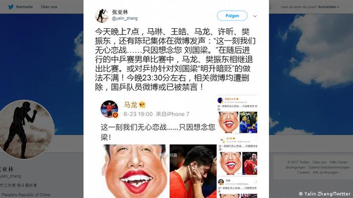 Screenshot Twitter Yalin Zhang (Yalin Zhang/Twitter)