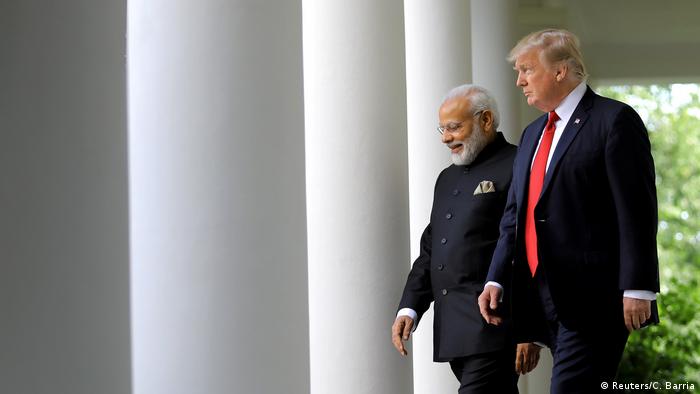 USA Trump und Modi im Weißen Haus (Reuters/C. Barria)